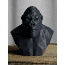 Linova Geometrik Goril Heykel Biblo Dekoratif Obje