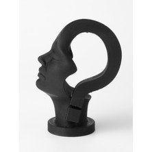 Linova Kafadaki Soru Işareti Heykel Biblo Dekoratif Obje