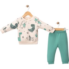 Aspo Baby Kids Dinazor Detaylı Bebek Çocuk Ikili Takım 9AY - 12AY - 18AY