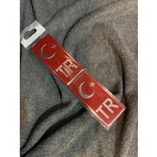 EFEAKS Plaka Tr Yazılı Alüminyum Kırmızı Kabartmalı -2’li