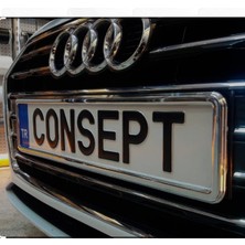 EFEAKS Consept Krom Plaka Çerçevesi Consept Plakalık 2 Adet -