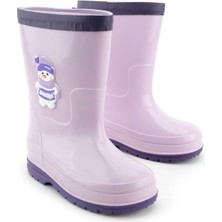 Gezer Kız Çocuk Kışlık Içinde Çıkarılabilir Ek Çoraplı Su Geçirmez Yağmur Bot Çizme