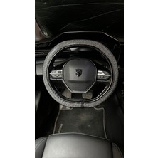 EFEAKS Siyah Taşlı Direksiyon Kılıfı Peugeot Direksiyonlarına Özel Tasarım