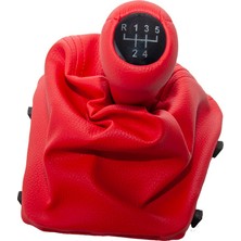 Rose Bmw E36  Topuzlu Vites Körüğü -5 Ileri- Man.şanz; Kırmızı Suni Deri Işıklı - - B A25111222049RD