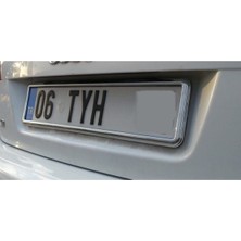 modern tasarım  krom çerçeve unıversal araba plakalık krom 2 adet