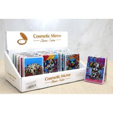 ZS Demir Hareketli Sulu Detaylı Köpek Figürlü El Aynası