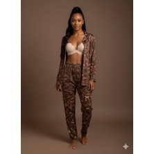 İnspira Kadın Düğmeli Ince Şardonlu Pijama Takımı