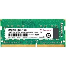 Transcend 16GB(1X16GB) 3200MHZ Sodımm CL22 Ddr4 Notebook Ram (JM3200HSE-16G)