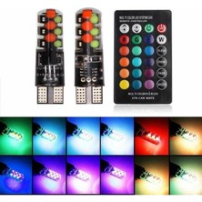 EFEAKS Park Ampulü Rgb T10 Park Ampulü Renk Değiştiren Kumandalı