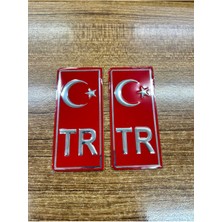 EFEAKS Tüm Araçlar Için Plaka Kırmızı Tr Yazısı