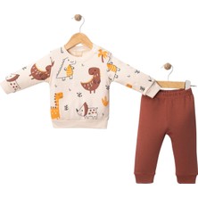 Aspo Baby Kids Dinazor Detaylı Bebek Çocuk Ikili Takım 9AY - 12AY - 18AY