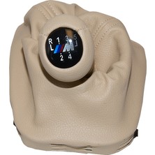 Rose Bmw E46  Topuzlu Vites Körüğü -5 Ileri- Man.şanz; Bej Suni Deri -///m- - B A1434098/524BG