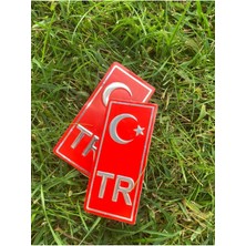 EFEAKS Aliminyum Tr Plaka Yapıştırma Kırmızı 2'li