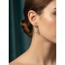 Toka Delisi Kadın Trend Sedefli Sallantılı Küpe