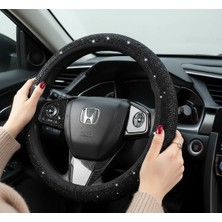 Fox Siyah Taşlı Her Markaya Uygun Direksiyon Kılıfı