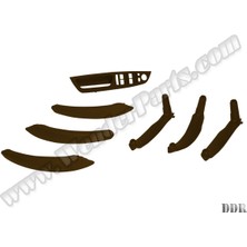 Rose Bmw X5:E70+LCI X6:E71  Kapı Tutamak Seti Ön&arka; Mokka Deri Kaplamalı - - B A51416975797L7
