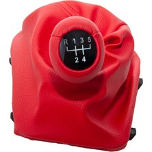 Rose Bmw E36  Topuzlu Vites Körüğü -5 Ileri- Man.şanz; Kırmızı Suni Deri -///m- - B A51320938884RD