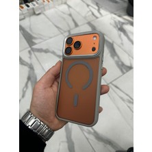 Bilişim Akademi iPhone 17 Pro Max Mat Buzlu Magsafe Özellikli Karbon Kaymaz Tank Armor Zırh Kılıf - Gri