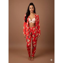 İnspira Kadın Teddy Bear Ayıcık Desenli Düğmeli Yakalı Pijama Takımı