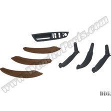 Rose Bmw X5:E70+LCI X6:E71  Kapı Tutamak Seti Ön&arka; Kahve Deri Kaplamalı - - B A51416975891L7