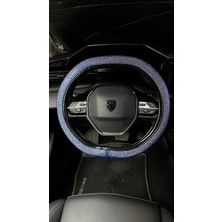 Fox Mavi Taşlı Direksiyon Kılıfı Peugeot Direksiyonlarına Özel Tasarım