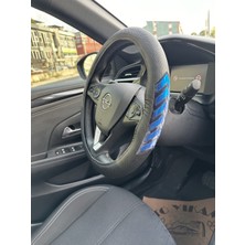 Fox Geçmeli Direksiyon Kılıfı Fosforlu Ok Işareti Mavi