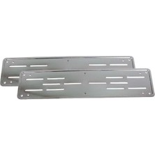 Fox Oto Plakalık Ince Abs Plastik Üzerine Krom Kaplama 1 Takım 2 Adet