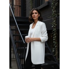 Blazer Ceket Beyaz