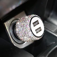 EFEAKS Taşlı Işıltılı Araç Çakmaklık Şarjı