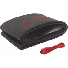 EFEAKS Dikmeli Deri Direksiyon Kılıfı Nakışlı Model Kemal Atatürk Imza