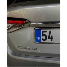 EFEAKS 2 Adet Krom Plakalık Yeni Nesil Nikelajlı Plakalık