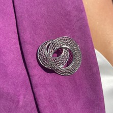 C7 Silver Neo Çemberler Telkâri Broş