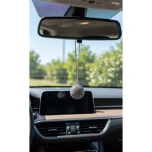 EFEAKS Gümüş 5 cm Taşlı Disco Toplu Dikiz Süsü