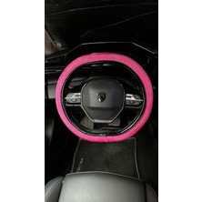 EFEAKS Pembe Taşlı Direksiyon Kılıfı Peugeot Direksiyonlarına Özel Tasarım