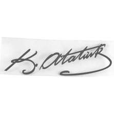 Fox Metal Yazı Atatürk Imza 8x2 cm BR0304914