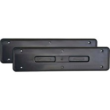 Fox Hummer Tipi Abs Plastik Oto Plakalık Parlak Siyah 1 Takım 2 Adet