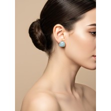 Toka Delisi Kadın Trend Modern Line Su Yeşili Küpe