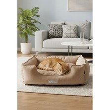 Patitex Özel Seri Kadife Yatak- Kedi Yatak- Köpek Yatak - Lux Yatak- Minderli Yatak - S ve M Beden