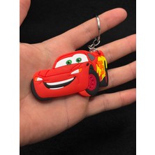 Es Silver Şimşek Mcqueen Silikon Anahtarlık