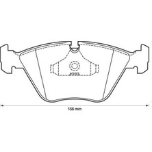 Rose Bmw E34  Fren Balatası Ön 518>540I 524/525TD; 730>750I - JRD_571355J