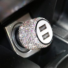 Fox Janjanlı Taşlı USB Çakmaklık Iphone Şarj Kablosu Hediyeli