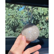 EFEAKS Kristal Taşlı Disko Topu Dikiz Ayna Süsü(5 cm )