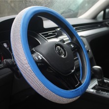 EFEAKS Bayan Sürücülere Özel Pırlanta Mavi Renk Geçmeli Direksiyon Kılıfı