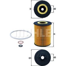 Rose Bmw E60 E65 X5:E70 N62 N73 Yağ Filtresi - - - KHT_OX636D