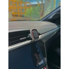 Fox Taş Kaplamalı Mıknatıslı Araç Içi Telefon Tutucu Çift Kilit Sistemli