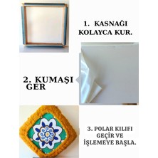 Punchistanbyuyc 60X40CM Sihirli Punch(Panç)(Kasnak Kılıf Hediyeli)Telli/iğneli Ahşap Nakış Kasnağı