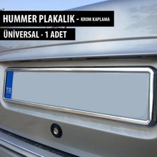 EFEAKS Eras Universal Hummer Tipi Plakalık / 1 Adet /plastik Üzerine Krom Kaplama Nikelaj