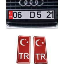 Fox Araç Plaka Arması Kırmızı Plaka Araç Sticker Tr