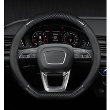 Fox Parlak Karbon D Tip Geçme Direksiyon Kılıfı