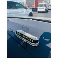 Fox Gümüş Taş Kaplı Araç Içi Taşlı Numaratör